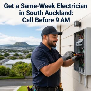 Get a Same-Week Electrician in South Auckland Call Before 9 AM